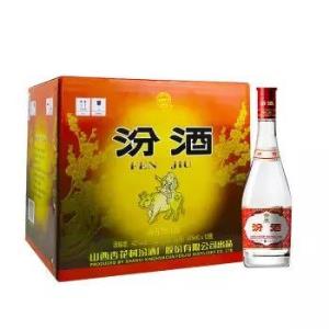 汾酒 玻汾 42度 475ml×12瓶 整箱装 清香型白酒(红盖 汾酒)