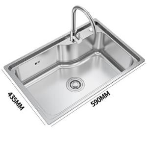 法恩莎(faenza)fgp104ld 水槽单槽304不锈钢厨房家用洗碗水池水盆