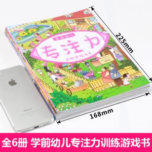 学前幼儿专注力训练游戏书全6册